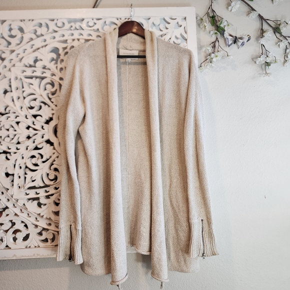 Brochu Walker Sweaters - BROCHU WALKER CARDIGAN LINEN OPEN SWEATER SIZE SMALL